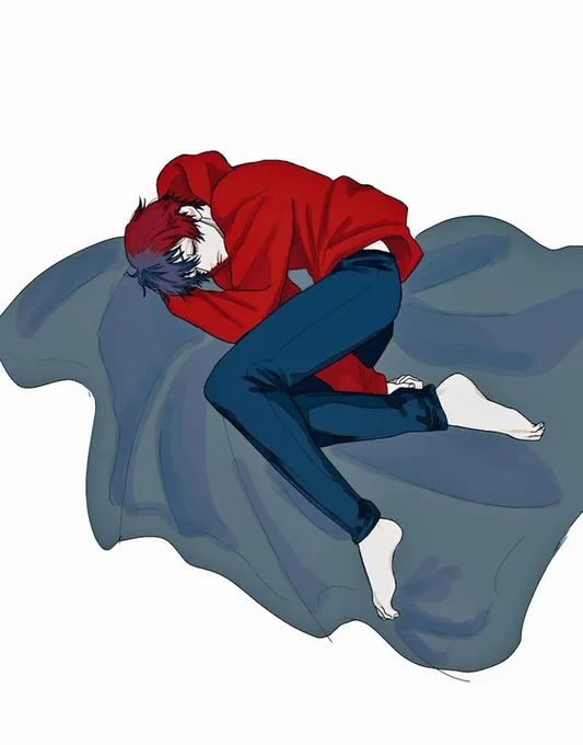 一枚別ジャンルだけど
おそらくわたしは
お寝んねしてる絵
描くの好きなんだと思う。 