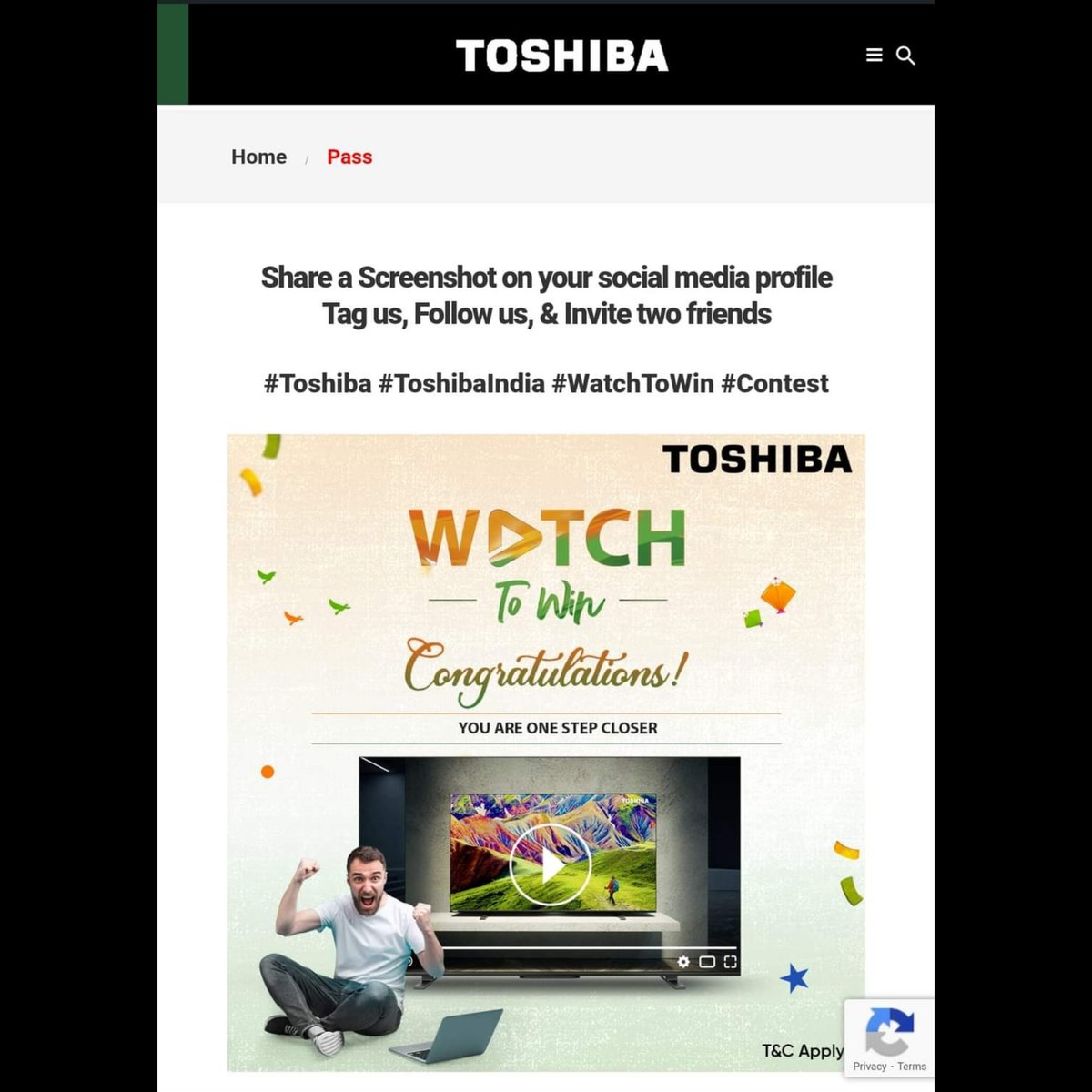 jassi___saggu's tweet image. 🇮🇳 Liked 🇮🇳 Tagged 🇮🇳 Shared

My Unique Code 👉 TOSHIBA_9859
User ID 👉 JASP_13

All steps completed 🇮🇳

#Toshiba #ToshibaIndia #WatchToWin #Contest #IndependenceDayContest  

@ToshibaTV_India

Tagging 🇮🇳
@stellar_suri @gsrana4580 @TheDataAnalyser @SujitPavaskar @SufiyanShelly