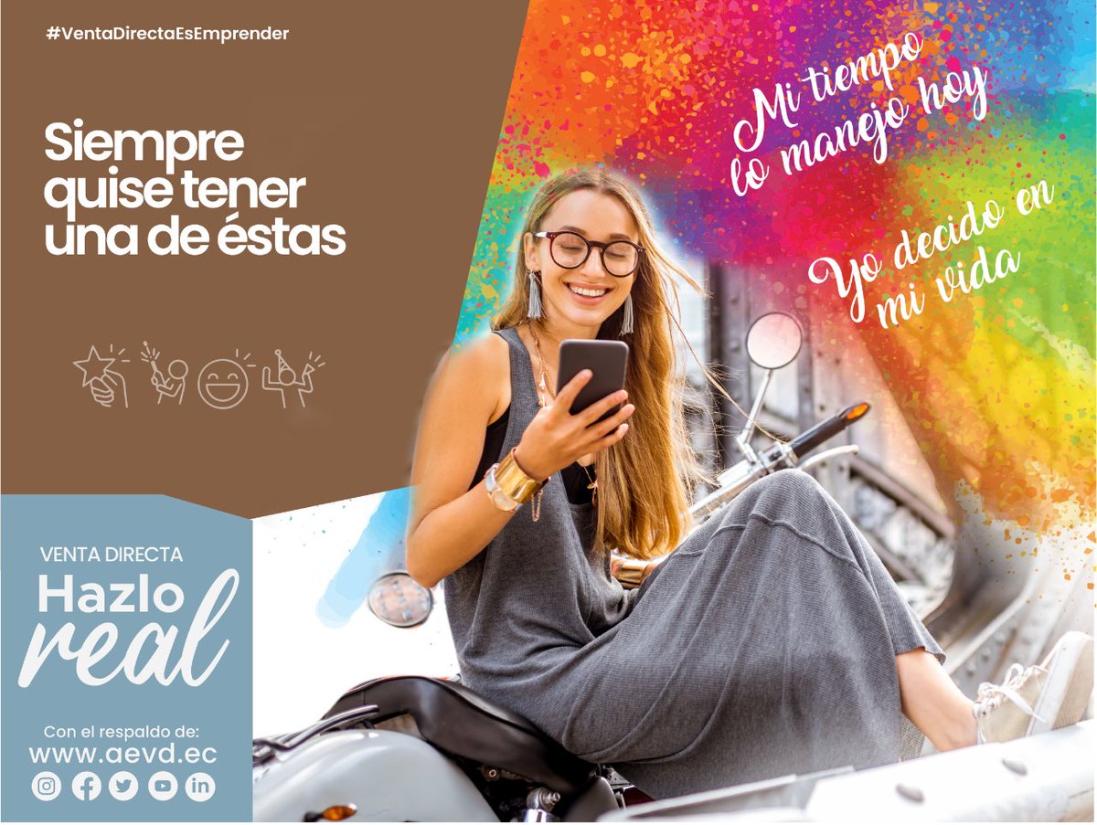 aevdecuador's tweet photo. ¿Estás buscando montar tu #PROPIONEGOCIO? ¿Estás pensando en qué emprender con total independencia, con bajo riesgo y con una mínima inversión? ¡Te invitamos a emprender ahora mismo! #VentaDirectaesEmprender
Video completo: https://t.co/jUmHVC12cL https://t.co/WeAEeKJDOU
