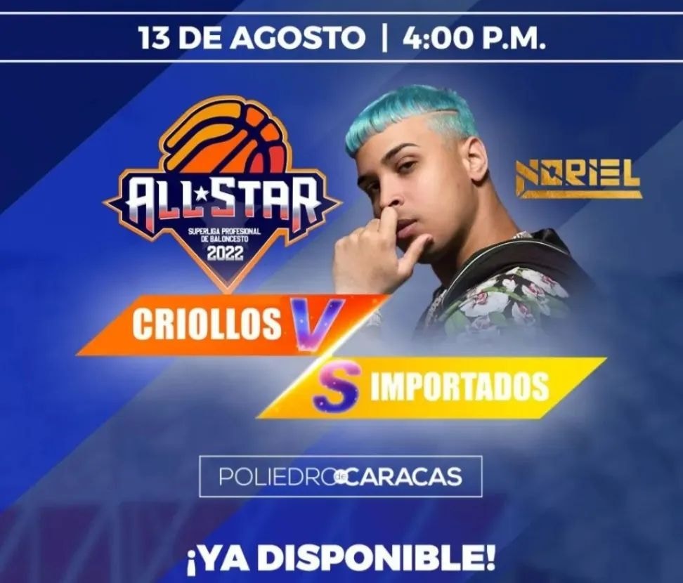 #JuventudPresenteYFuturo|| Vía @MervinMaldonad0

BALONCESTO 🏀 
Juego de las ESTRELLAS, más Show y Concierto

Hoy Sábado 13 Agosto, en el POLIEDRO de Caracas, 
4pm Show Clavadas y Triples
6pm Juego
Luego Concierto 

#RenovacionProfunda