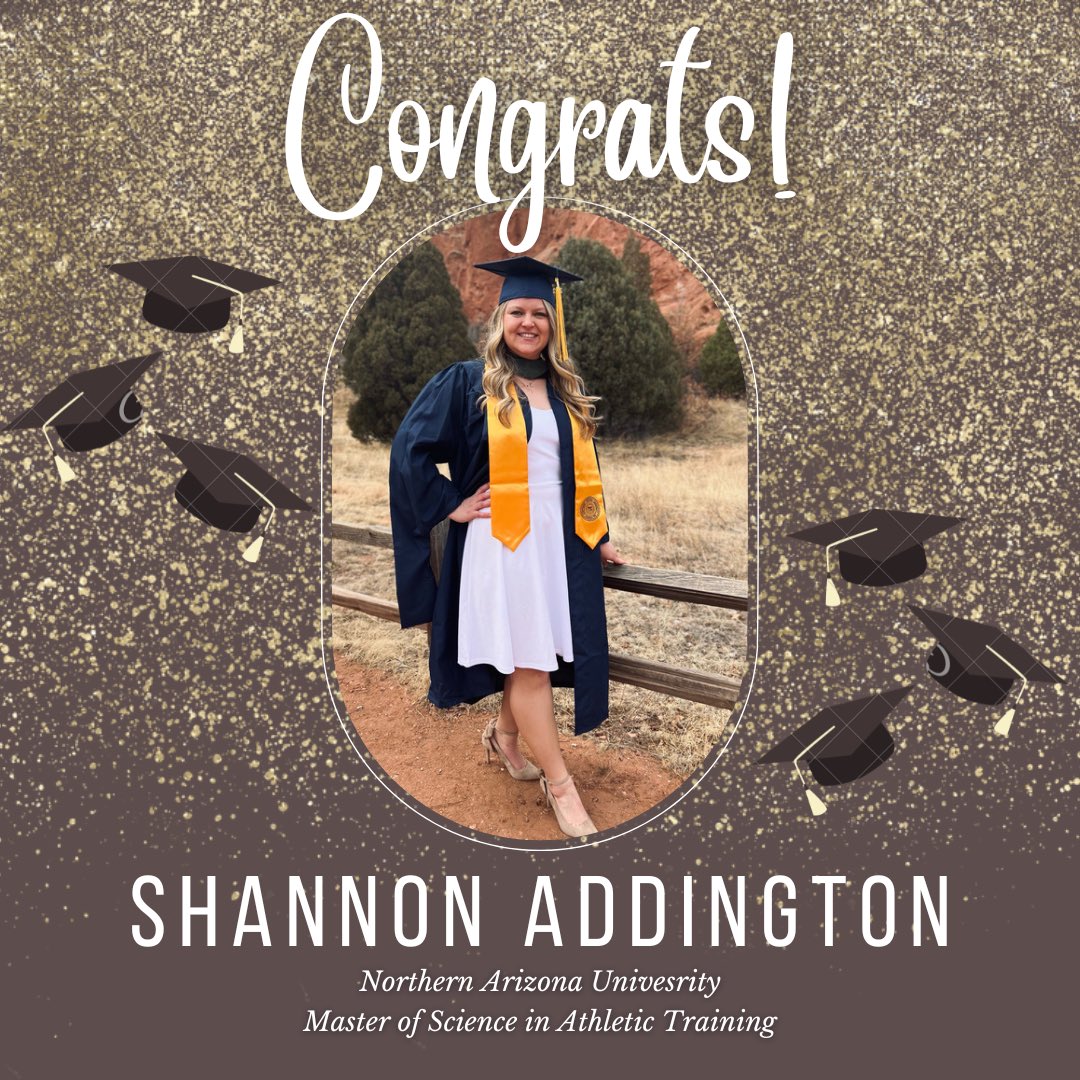 NATASLCreps's tweet image. Congratulations Shannon Addington for graduating with a degree in Athletic Training!  Thank you for all your hard work with the SLC!  Today we celebrate you!  We are so proud of you and can't wait to see what you will accomplish! 
#SLCGRADUATES2022 #NATASLC