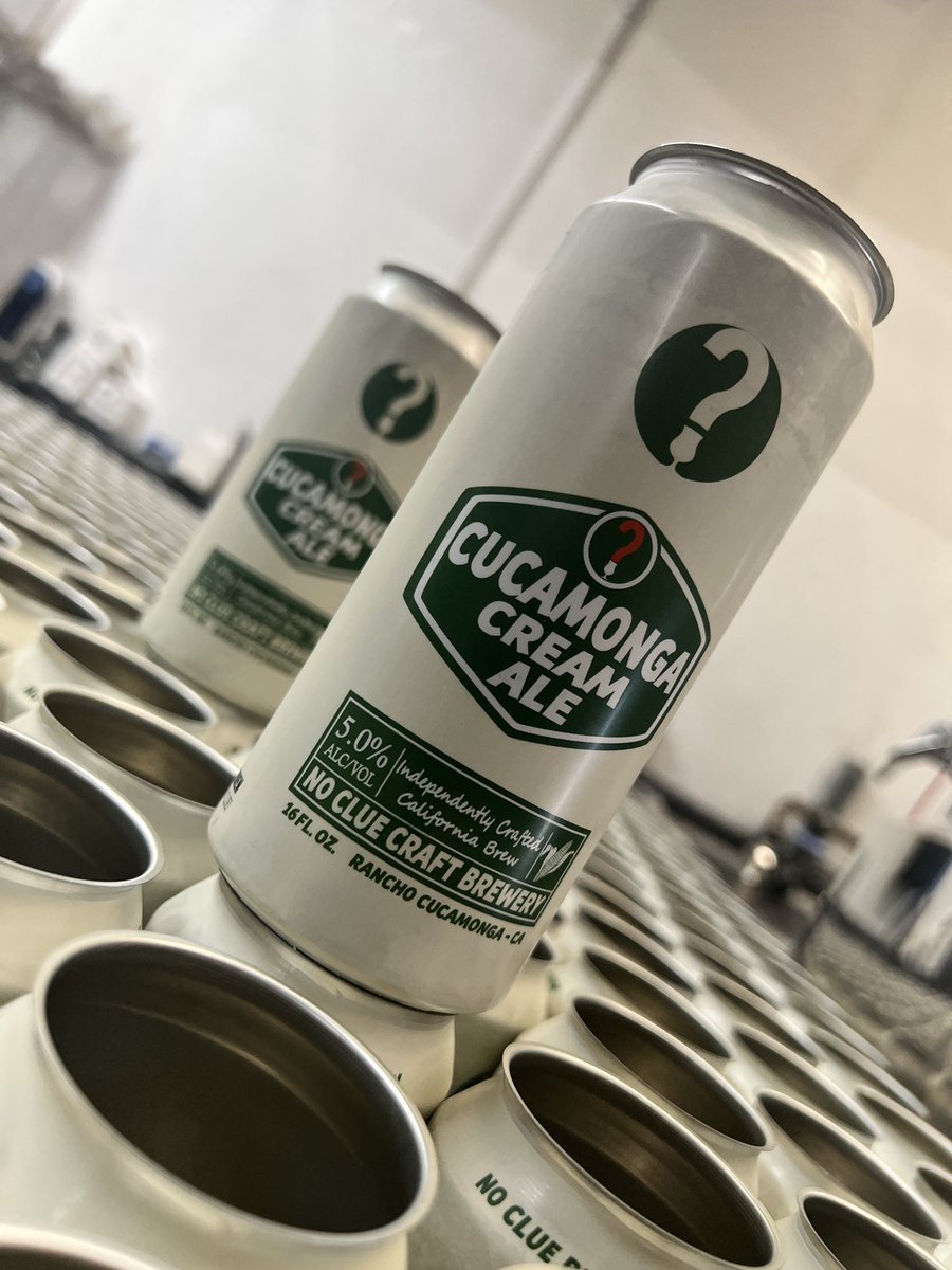 NoClueBrew's tweet photo. So it’s been a while but we are still here! Fresh cans of Cucamonga cream ale are back in stock and better then ever! Grab some in the taproom today.
Cheers🍻🍺 https://t.co/GOMldvujdJ