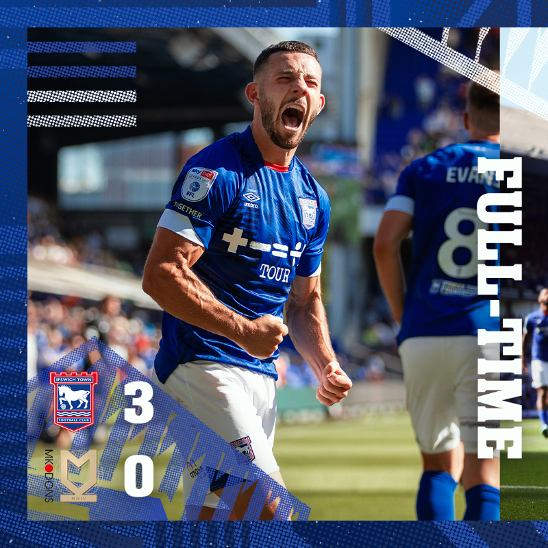 IpswichTown's tweet photo. ⏱ Three goals and three points!

👇 #itfc