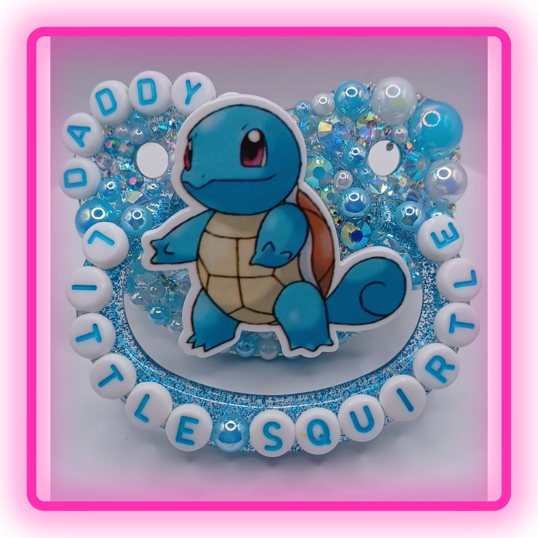 LittleShop89's tweet photo. This beautiful Pacifier has a white and blue rhinestone and pearl mix with Daddy's Little Squirtle on the handle.
#adultpacifer #adultpacifiershop #decopaci #adultpaci #adultpacifierstore #decoadultpacifier #littlespace #decopacifier #littlecommunity #forlittles https://t.co/oT0P0Dn9GZ