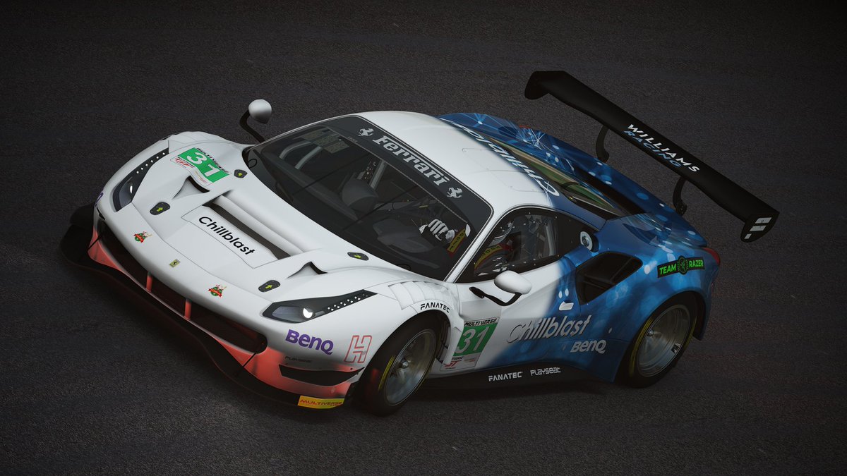 WilliamsRMVW's tweet photo. #AssettoCorsa l THE MACHINES ARE READY

BMW M4 GT3 ⚫️ - @G1II1G 
Corvette C8.R 🟣 - @313Afonso 
Ferrari 488 GT3 Evo ⚪️ - @bernardo_arj 

#Simracing #WilliamsRacingMVW @CupGt3MVW @MultiverseChamp https://t.co/cuq0AaEji5