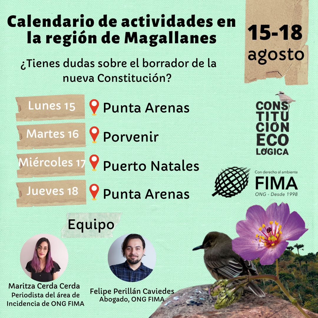 G_Simonetti's tweet photo. 💚📣Atención Magallanes. Se viene hermosa esta semana por una #ConstituciónEcológica
Estaremos viajando por Punta Arenas, Porvenir y Natales con distintas actividades.
En este hilo los detalles. https://t.co/ekG2wIx2CO