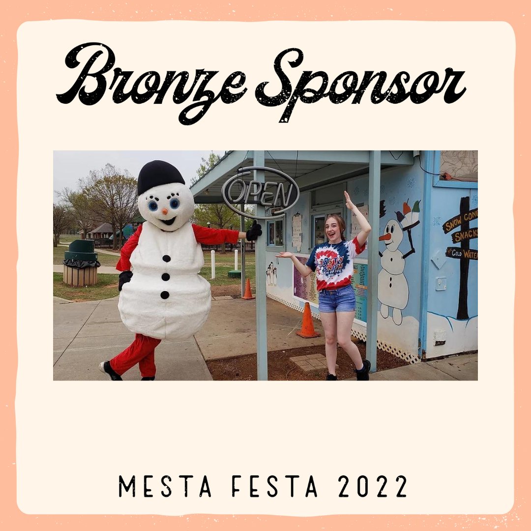 mestapark's tweet photo. We are excited to welcome Tasty Snow back to Mesta Festa, not only as one of our food trucks but also as a Bronze Sponsor! Tasty Snow has been serving delicious + refreshing shaved ice creations for over 2 decades! 🍧💕 Don't walk -run!- to get in line for a tasty treat on 9/18! https://t.co/GSzCYopMeM