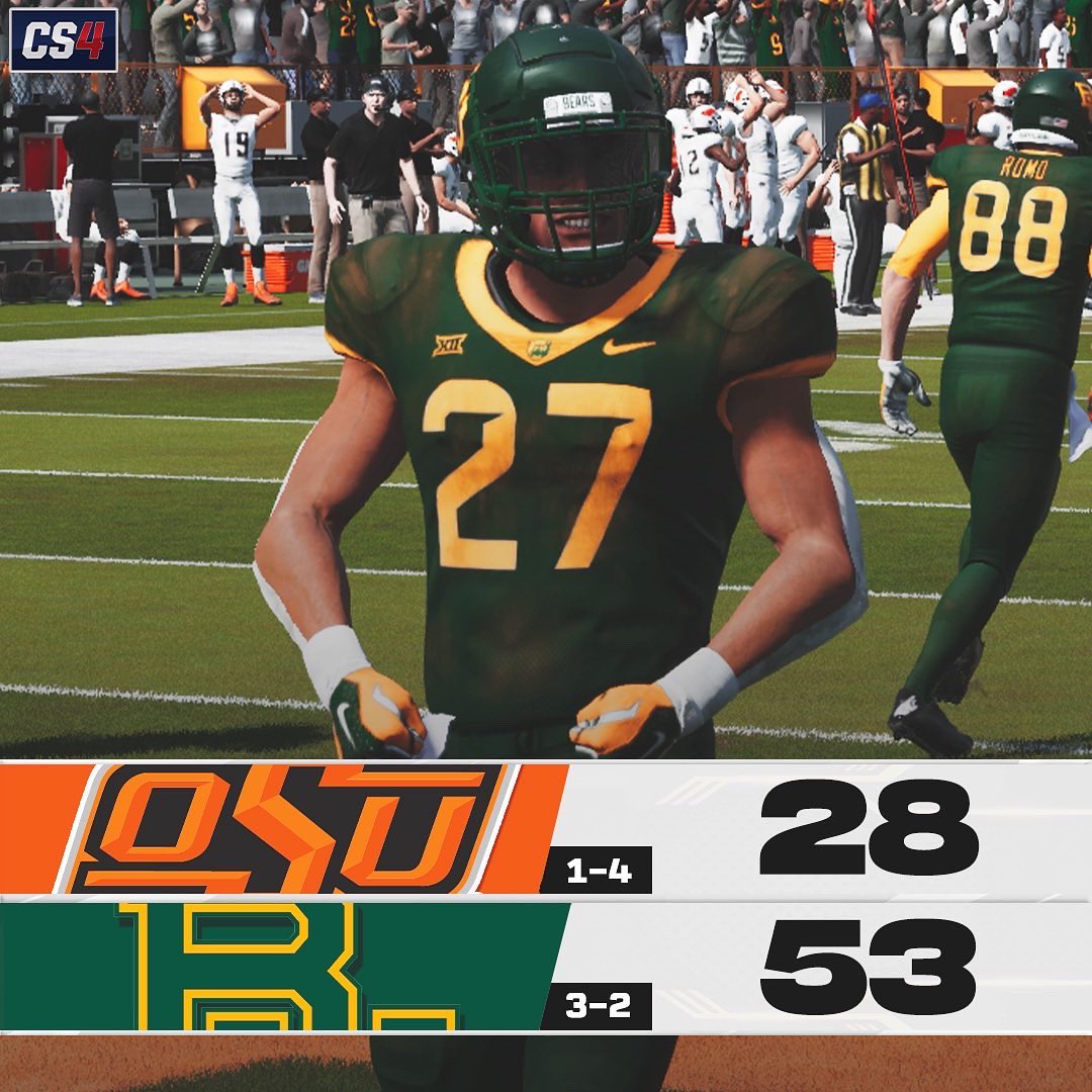 RFL_Sim_League's tweet photo. All the 1pm Premiere games are in the books! Which game did you enjoy the most? Get ready for the next slate of games on YouTube at 4pm ET! 

#RFL #CollegeSeries #Week5 #CollegeGameDay #FinalScore #Madden #Madden22 #Madden23 #Esports #LeagueFirst https://t.co/MHjdegsefS