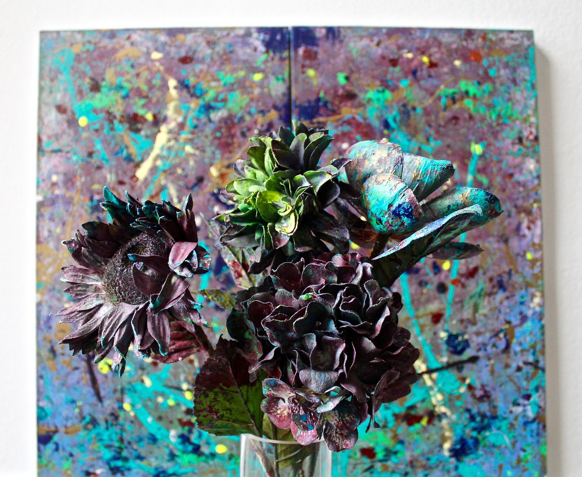 keezerfeld's tweet photo. When I say this piece was painted with an artificial bouquet of flowers … I truly mean it . 🗝

.2 sol for limited time only.

https://t.co/6vX7yTXD57 https://t.co/fCG7EdiI2Y