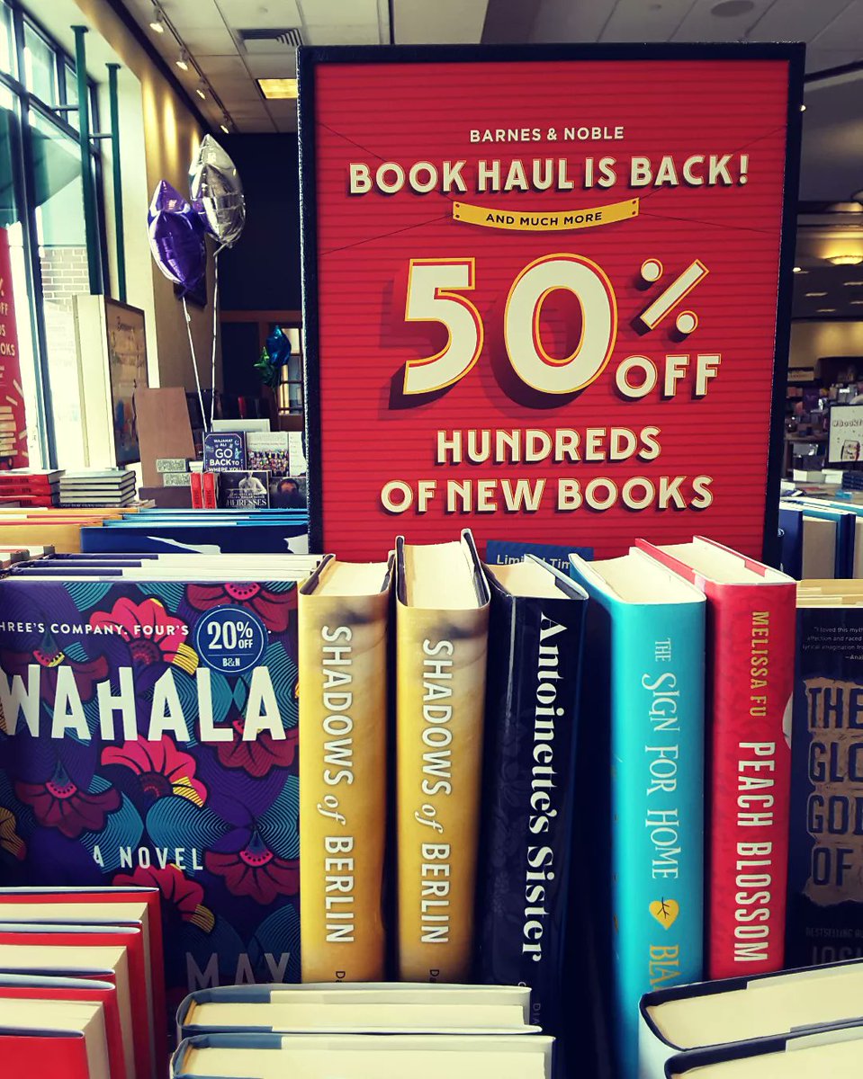 BNmadisonwest's tweet photo. #BNBookHaul is back! Come shop with us and check out the armloads of books you could buy for 50% off, select Lego sets 25% off, planners 25% off, magazines BOGO 50% off, and greeting cards buy 3 Get the 4th Free! Going on all month long at #BNmadisonwest! https://t.co/Ly0YAr8fSz