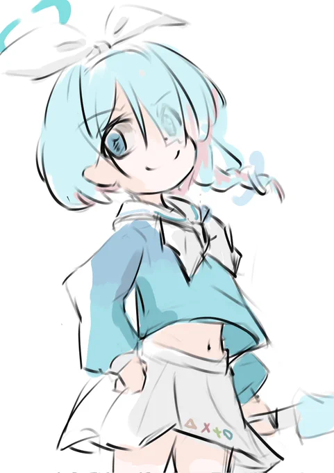 アロナちゃんラフがき 