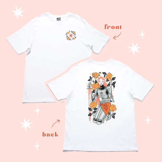 We made tshirts, long sleeves, hoodies and tote bags   
