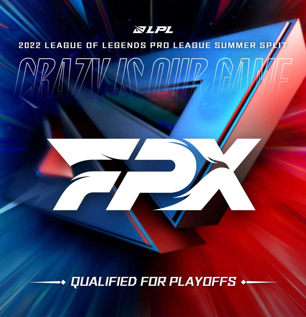 FPX_META's tweet photo. What an exhilarating news! 
Huge congrats to our team that has advanced to the playoffs in #LPL Summer🤩
To celebrate this great news, let's heat it up with 5 FPX lists giveaway  

✅Follow @FPX_META 
✅Enter our DC https://t.co/QCR9eIbSu9
✅Like &amp; RT

#FPX  #NFTCommumity https://t.co/g6nYbI8Hjd