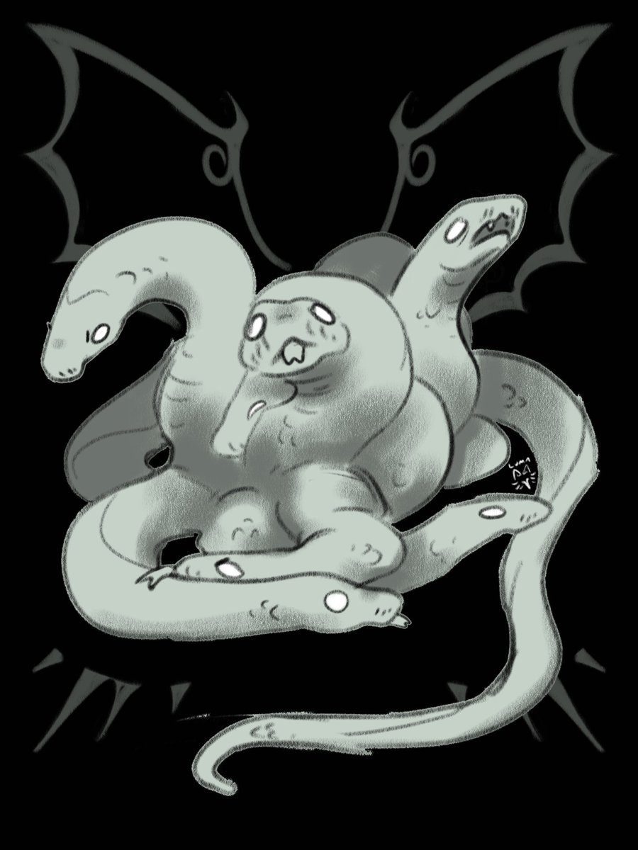 sprite_ocean's tweet photo. Whops forgot to post; day 13 hydra https://t.co/6hCI0keOl4