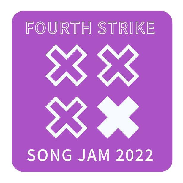 The FOURTH STRIKE SONG JAM is back!

The Song Jam is a non-competitive space to complete challenges in songwriting and producing

4 CHALLENGES, 4 TITLE PROMPTS, 4 WEEKS (+a break week!)

Running Mon 15 August - Sun 18 September

Join in on our discord: discord.gg/A32FdQc7BX