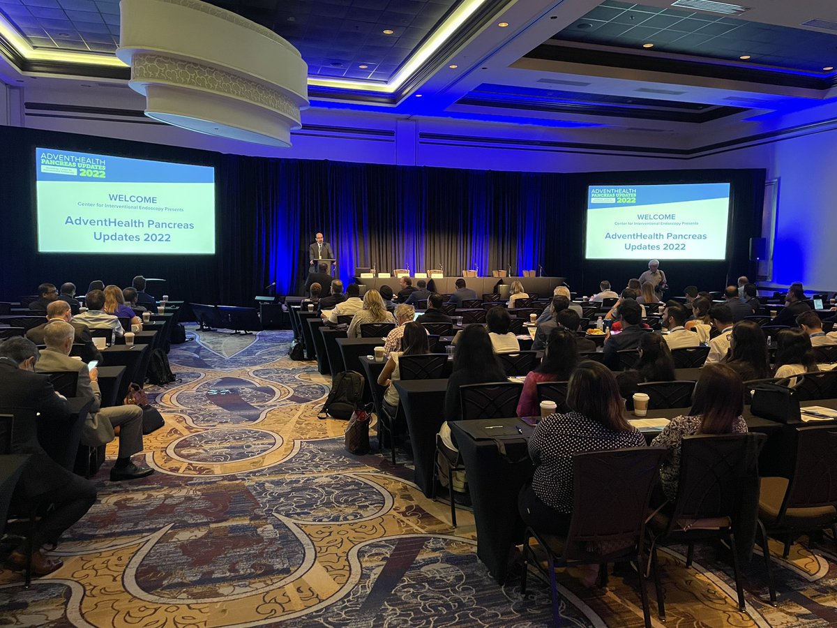 I was honored to help kickoff #Pancreasupdates2022 with a packed house <a href="/AdventHealthCFL/">AdventHealth Central Florida</a>. Lots of energy in that room! <a href="/DrHasan_Orlando/">MK Hasan</a> <a href="/IrtezaInayatMD/">Irteza Inayat</a> <a href="/MN_GIMD/">Mariam Naveed, MD</a> <a href="/drsusankais/">Susan Kais, MD</a> <a href="/KambizKadkhoda2/">Kambiz Kadkhodayan</a> <a href="/DennisYangMD/">Dennis Yang, MD, FACG,AGAF,FASGE</a> <a href="/morris_shyroll/">Shyroll Morris FACHE</a>