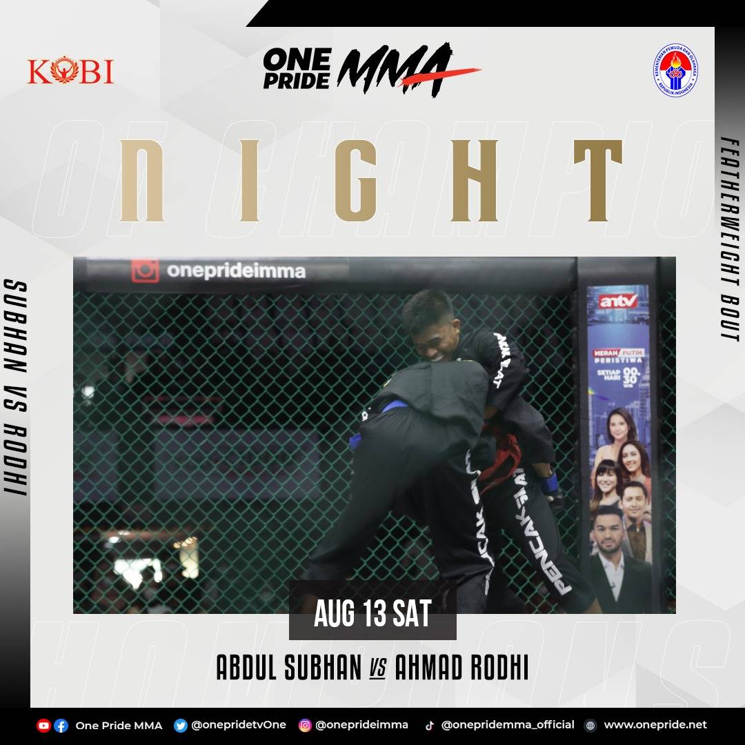 onepride_mma's tweet photo. Abdul Subhan tidak bisa melanjutkan pertandingan! Pesilat Ahmad Rodhi memenangkan pertarungan dengan skor point lebih tinggi
.
#OneprideMMA #OnepridetvOne #FightNight61 #KOBI https://t.co/ZbTKd3iwgj