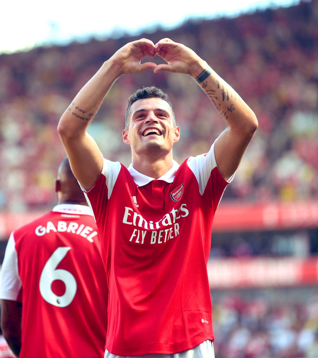 Arsenal's tweet photo. ❤️❤️❤️

𝗢𝘂𝗿 goal scorers 🔥

#ARSLEI https://t.co/tR6wR1toLD