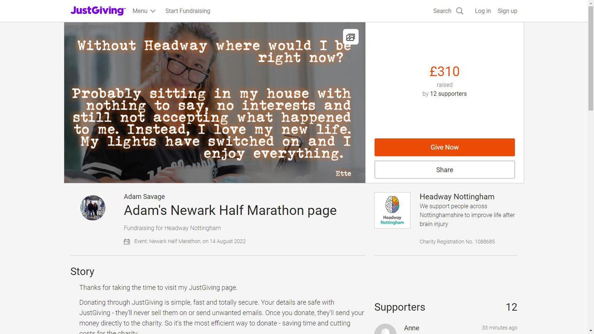 GorillaManFitn1's tweet photo. I am up to £310 now on JustGiving for Headway #fitnessmotivation #newarkparkrun #goprohero6 #Thorline #salter #newarkhalfmarathon #maxiteams #wellyx #alphadesigns #fitbit #anytimefitness #britishredcross #precisionnutrition #wrightfoundation #homegym #yorkfitness #strava #BMC https://t.co/jDKZN0QolE