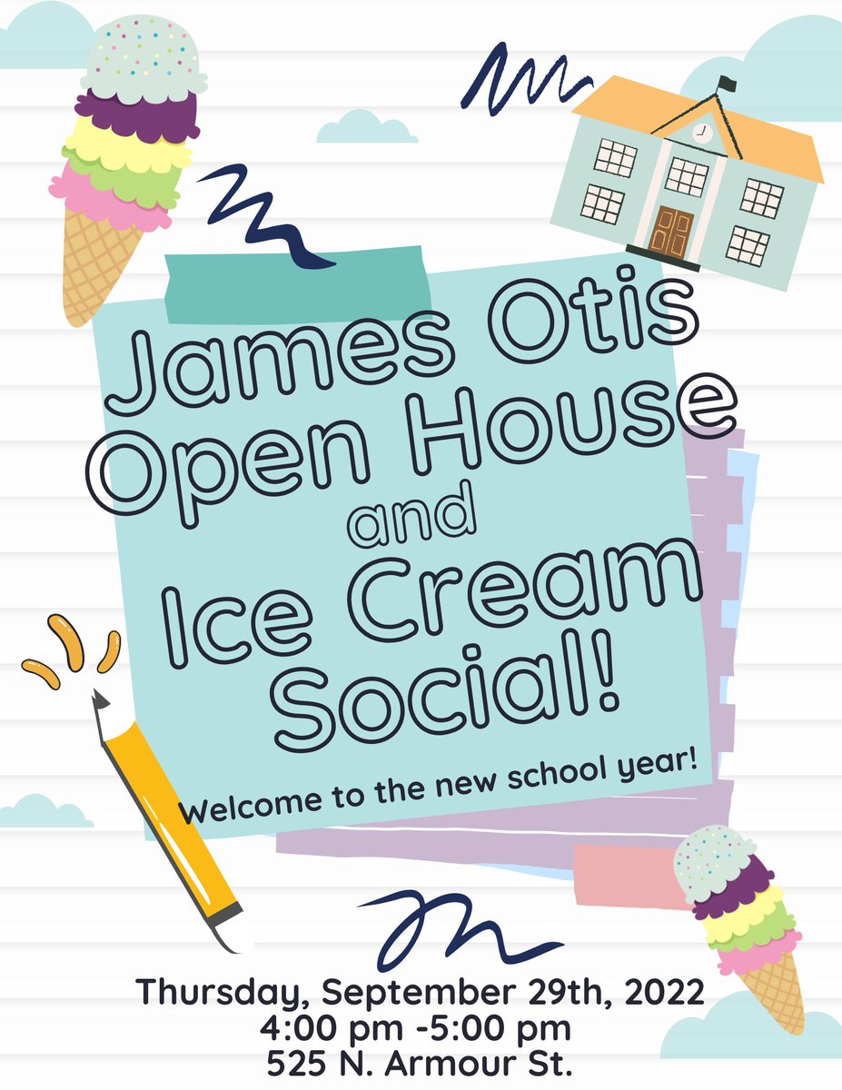 OtisSchool's tweet photo. Otis Open House and Ice Cream Social Septemeber 29, 2022
#chicagopublicschools #network6 #westtown #otisowls #sy23 https://t.co/Rm7ZxUp7cR https://t.co/bjCrX9c2b3