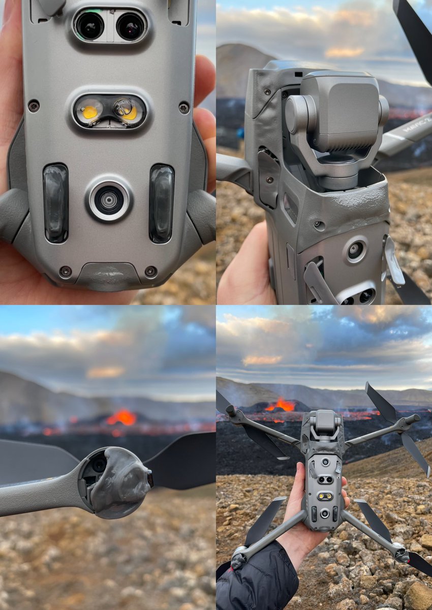 gardarolafs's tweet photo. If you were wondering how my drone looks after all the lava footage 🌋🤣 https://t.co/INBT6SlVZH