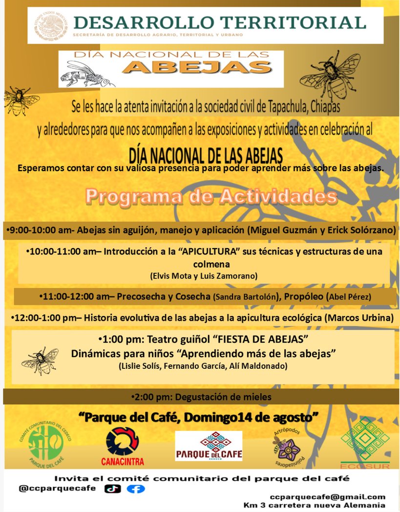 Participaremos en la celebración del día nacional de las abejas