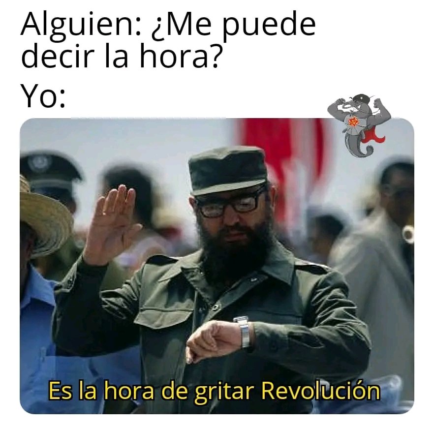 La próxima vez que me pregunten la hora voy a responder esto
😅🤘⌚🇨🇺❤️
