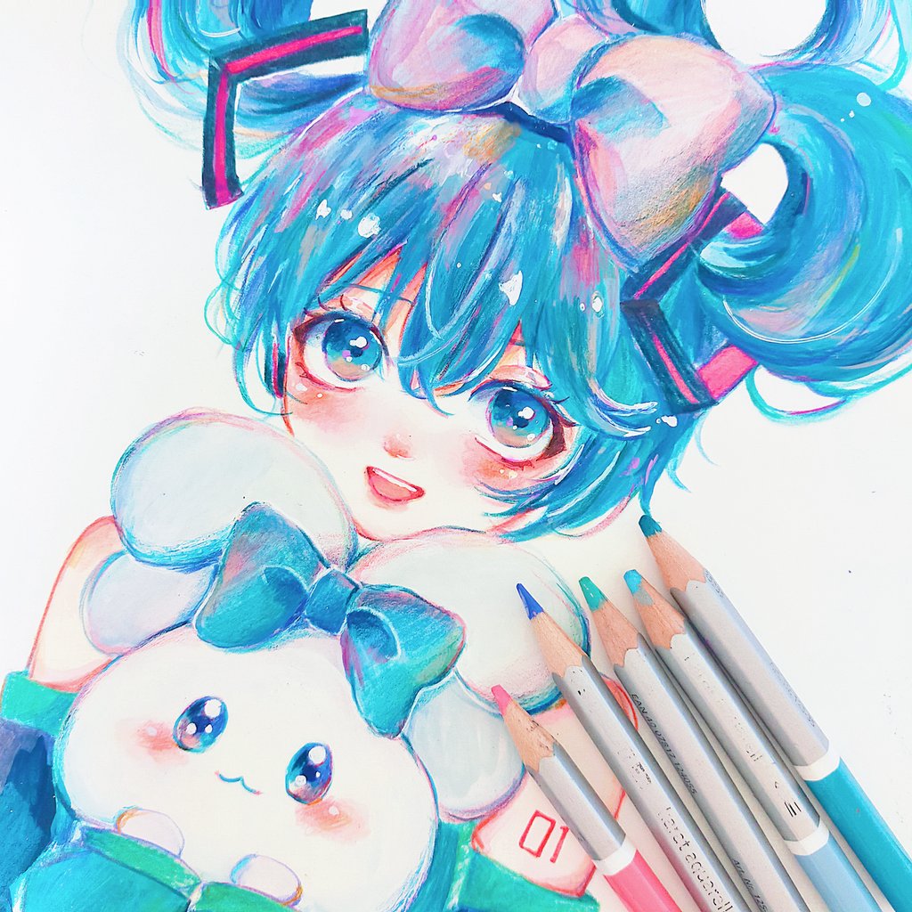 初音ミク「きゅるきゅる#初音ミク #シナモンミク 」|spicaのイラスト