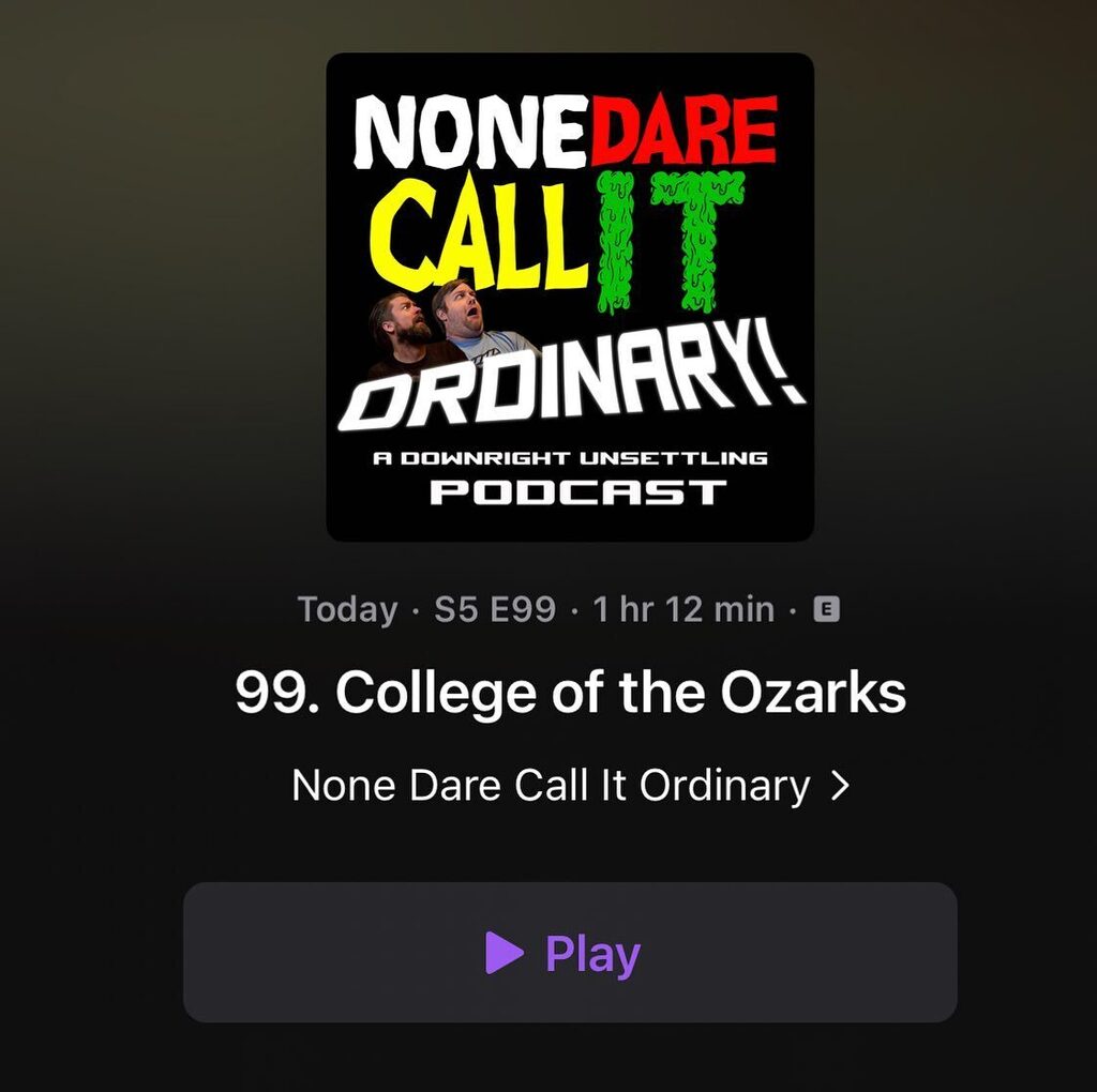 NDCIO's tweet photo. In episode 99 Brent finally tells us about his own experience with clown colleges, in particular the College of the Ozarks. While you'll discover the typical obsession with long hair and deans with PhDs from diploma mills, you'll also find a strict curfe… https://t.co/dV1XZNJaZG https://t.co/yiHN19rezO