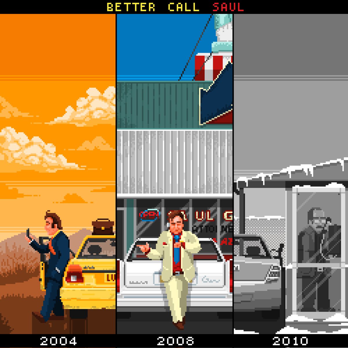 Better call Saul!

#pixelart #pixelartist #BetterCallSaul #bettercallsaulfanart #Netflix