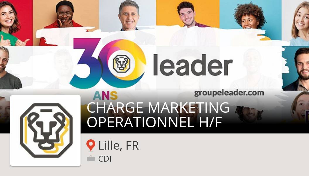 GroupeLeader's tweet photo. Découvrez ce #job: CHARGE #MARKETING #OPERATIONNEL H/F chez #LeaderIntérim #LilleFR https://t.co/a7umMZLzpr #LeaderRecrute #GroupeLeader #Emploi #Recrutement #OnRecrute #Travail https://t.co/ep6mZx3MwB