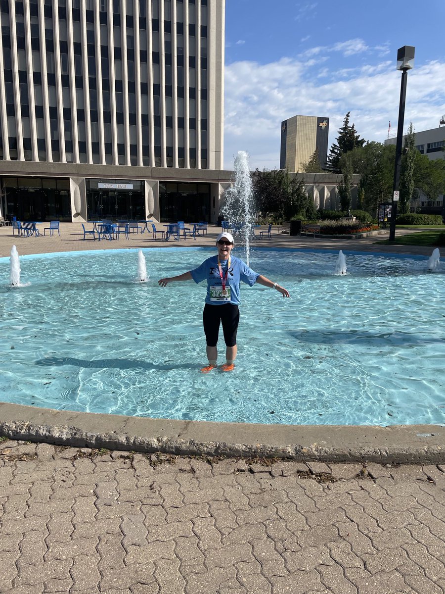 Benefits of a downtown race.  Great Race! Well organized. Hats off to the volunteers!  Can’t do it without you. ⁦<a href="/CityofRegina/">City of Regina</a>⁩ #Ilovereginarace