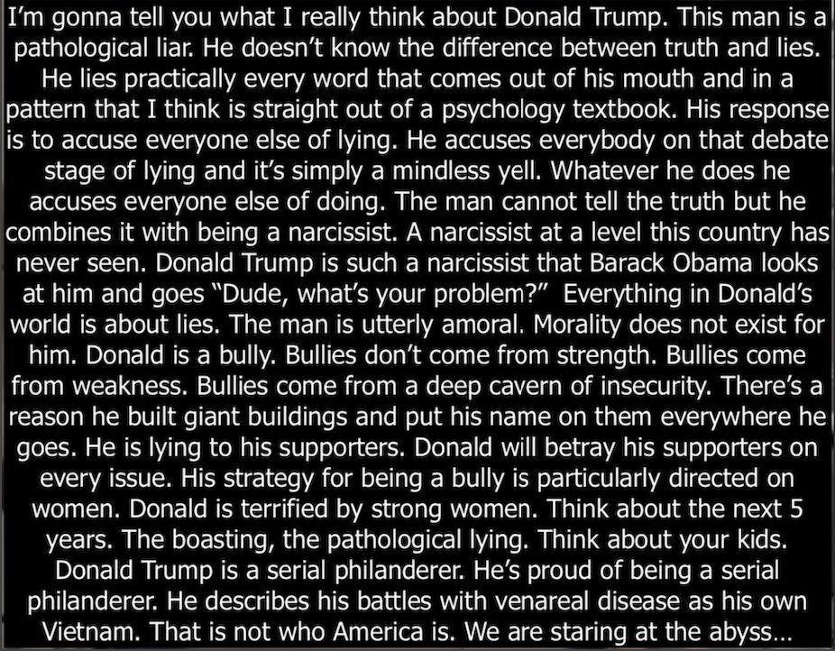 AngelGoulet's tweet photo. Who said this?
Oh yeah.
@tedcruz
Then what happened?
Oh yeah.
#TrumpBlackmail
#GOPBetrayedAmerica for #PutinsPuppet, #SaudisPuppet, #NetanyahusPuppet...
#IndictTrumpNow #LockThemAllUp https://t.co/X8wTgHCh7Y