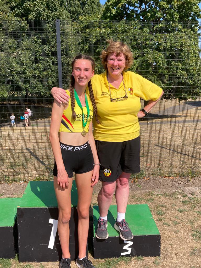 Very proud of Natalie Seyler, U15 Midland Champion today with a PB of 1.66m representing Worcester AC.