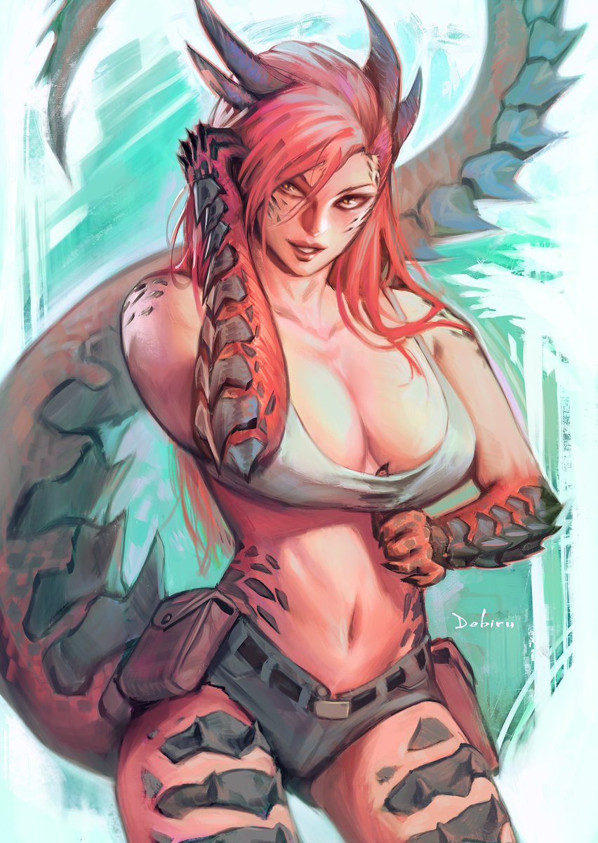Experimenting with brushwork is so cool! Oc commission for <a href="/KatooPotato/">Katoo</a> ❤️