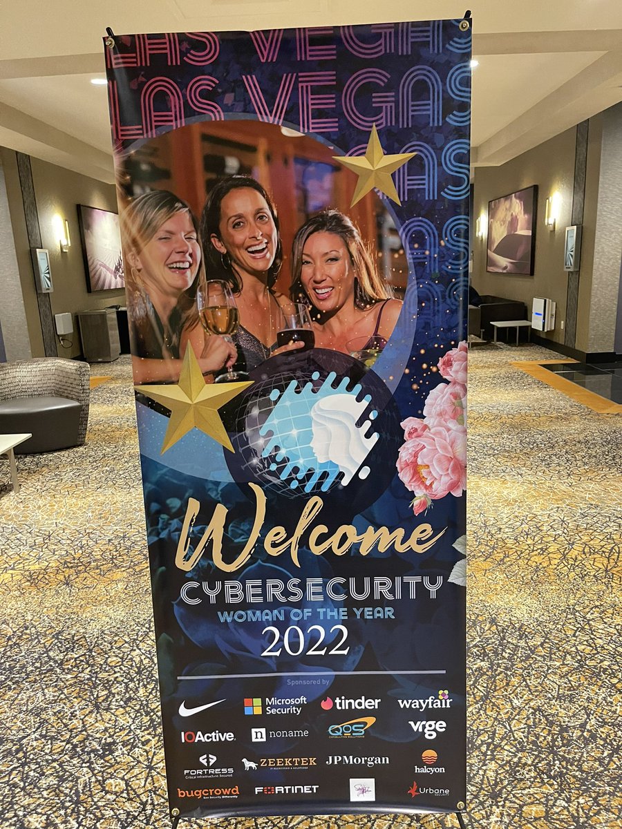 Spent two inspiring days with five phenomenal women in tech from <a href="/jpmorgan/">J.P. Morgan</a> at the fourth annual #CybersecurityWomanoftheYear welcome reception and gala, thank you Carmen Marsh for creating this space for us to nominate and celebrate women in cybersecurity. 

#cswy2022