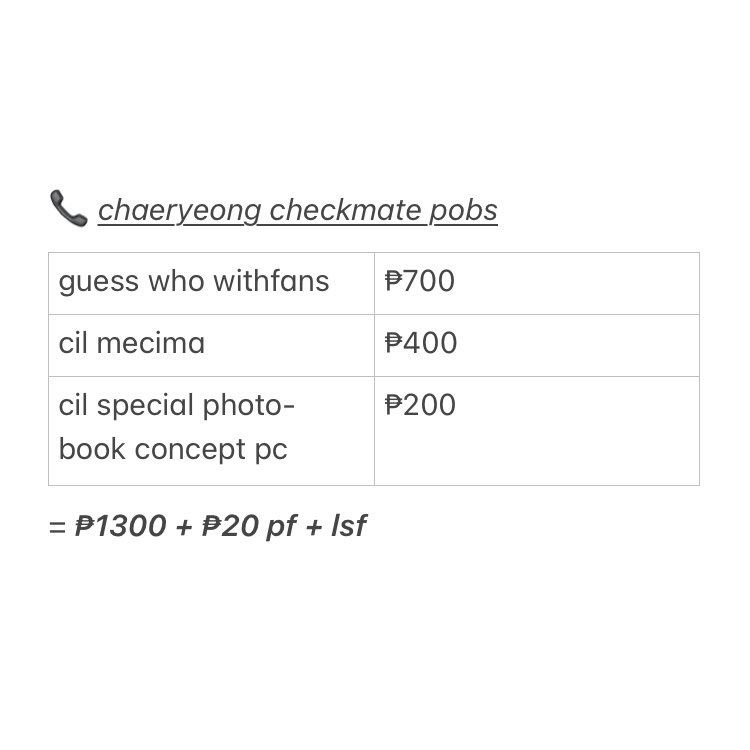 wts lfb itzy ph
✴︎ chaeryeong cil/gw pobs
 —— prices below + pf + lsf

  . payo, all onhand. good condi
  . see 📌 for more info

##. itzy lee chaeryeong mafia in the morning guess who loco crazy in love cil gw withfans mecima photobook concept