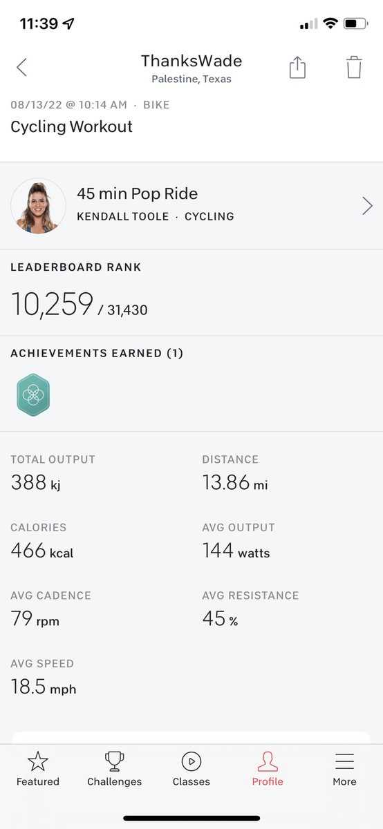 wadestanford's tweet photo. Solid @onepeloton 45 minute Pop Ride with @fitxkendall!! Followed it up with three sets of lower body lifting. #SaturdayRoutine
#FitLeaders #FitSupts #workout #workoutmotivation #workoutroutine #workouts #workouttime #workoutathome #homeworkout #workoutoftheday #legworkout https://t.co/dKFemgEkJF