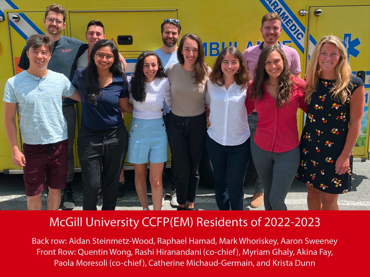 This year’s McGill CCFP-EMs! Welcome!!
