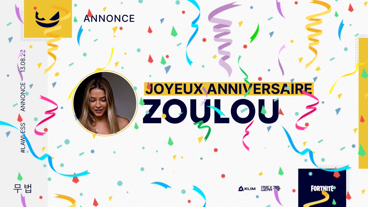 Aujourd'hui @zoulouFNBR fête son 16ème anniversaire 🥳

Nous te souhaitons tous un très joyeux anniversaire et on espère être encore à tes côtés pour tes 17 ans 🍾

Profite bien de ta journée avec ta famille et tes amis 💛🤍