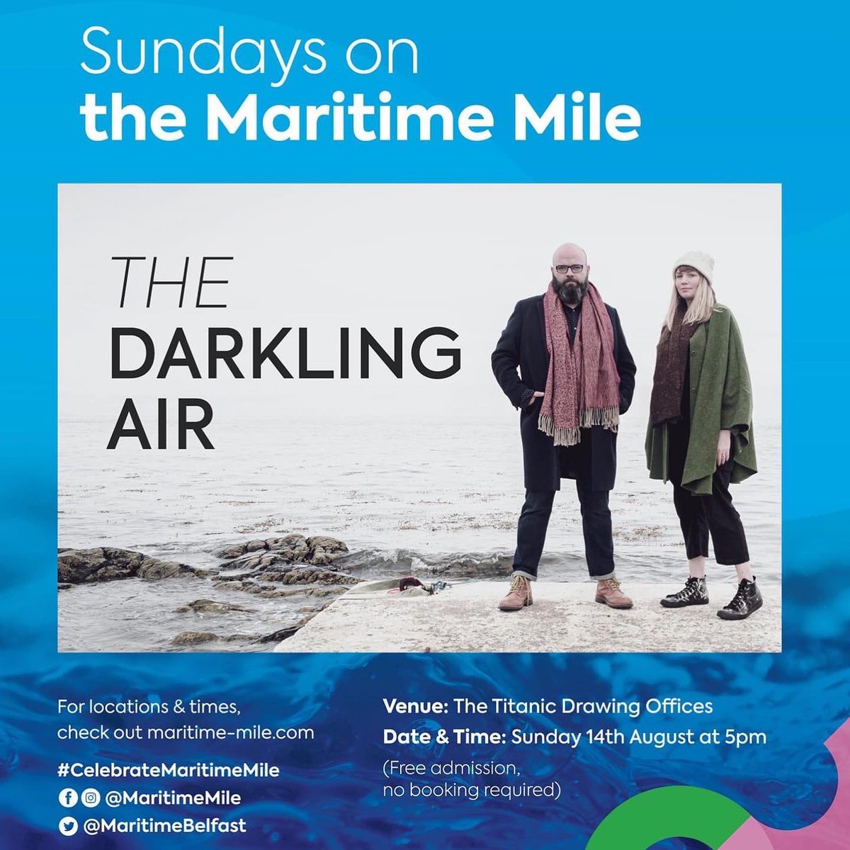 matherscarolyn's tweet photo. We’ve a fabulous day of music for you this Sun 14th Aug #maritimemile & it’s all admission free!
12pm: NI Opera
2pm: Jack Warnock & Megan McGinley
3.30pm: String Ninjas
5pm: The Darkling Air (their last show of 2022!)
Grab an ice-cream & come join us! 🌊🎶☀️
@MaritimeBelfast https://t.co/yBDqIFcpc1