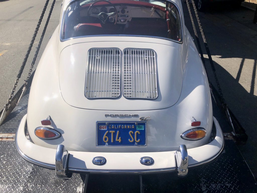 tiarasoptional's tweet photo. We will meet again in Monterey…Monterey car week.  Last car loading. 👏

#montereycarweek #Porsche #356 #NewportClassics #classiccars #rarecars #investments #drivetastefully #proudmoment #hardworkpaysoff #lovewhatyoudo https://t.co/4aMuwBfeLa