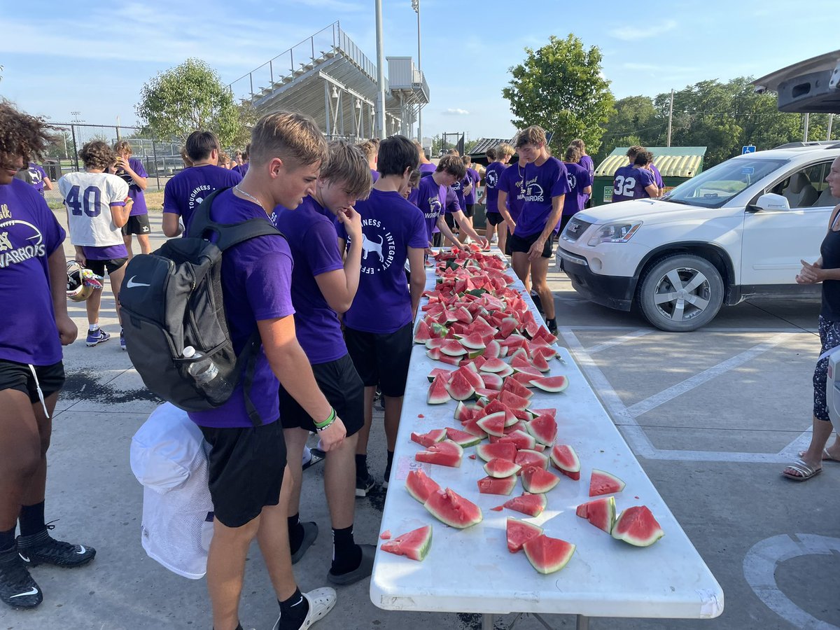 NHSFB_'s tweet photo. A big thank you to @CapCityFruit who supplied for our watermelon feed last night! https://t.co/HM59Bdv9Ct