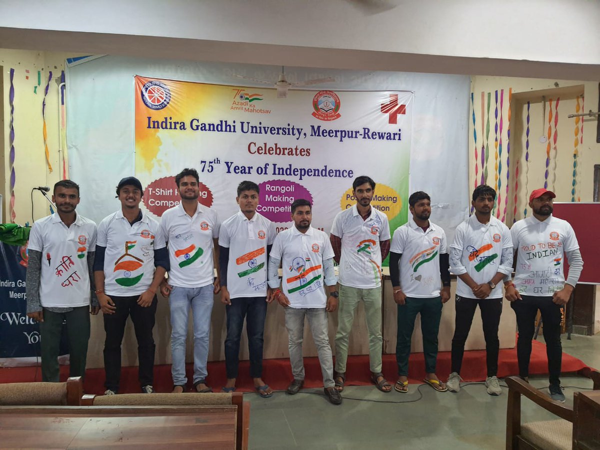 IguNssU4's tweet photo. T-shirt painting competition being organised by NSS, IGU under 
#75AzadiKaAmritMahotsav
#HarGharTiranga 

@igu_meerpur @_NSSIndia @igu_nss @NssrdD @NSSRDBhopal @ConnectingNss @IguNssU4 @igunssu3 @Anurag_Office @KirenRijiju @narendramodi @ianuragthakur @mlkhattar @SDMSushant https://t.co/24PBihnTqm