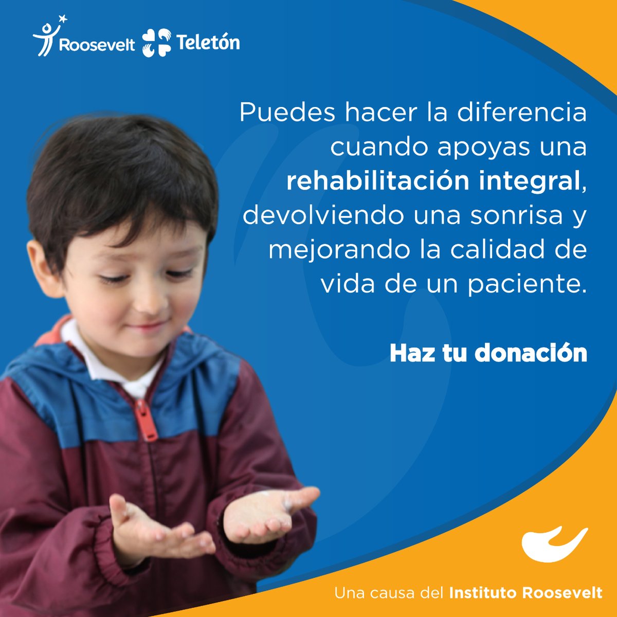 TeletonColombia's tweet photo. Las mejores causas buscan cambiar vidas. La nuestra es la rehabilitación de miles de pacientes con discapacidad motora, cognitiva y auditiva en Colombia. https://t.co/lh8lWmxo2G
#donar #rehabilitacion #salvaunavida #sonreir #discapacidad #RooseveltTeleton #vida https://t.co/co2UhFkCXv
