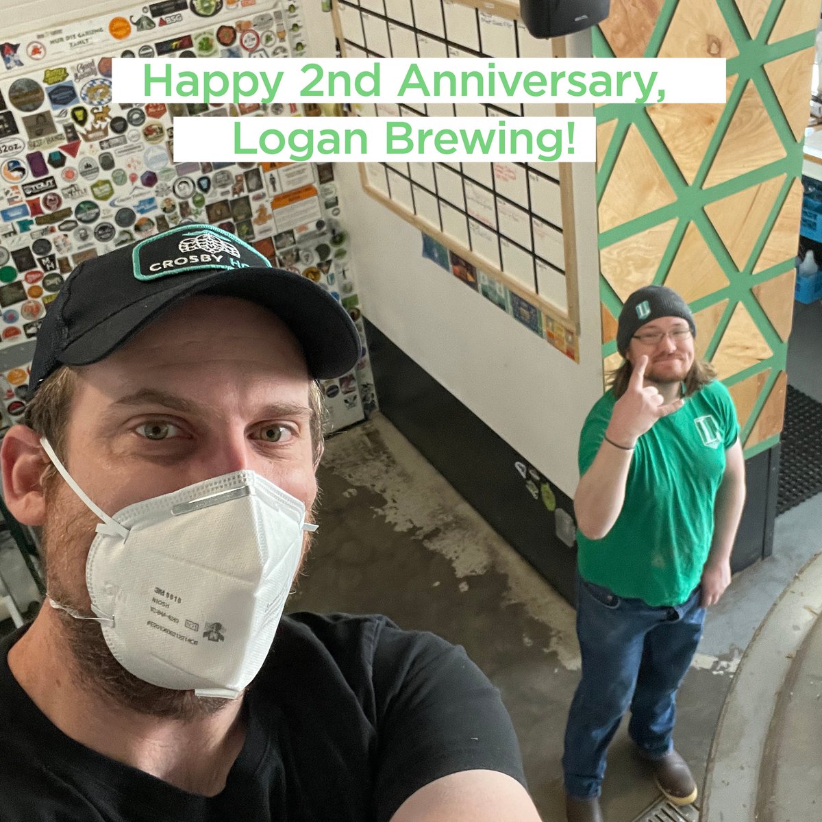 LaddandLass's tweet photo. Wishing Chris, Michael, and the entire @loganbrewing team a very happy 2nd anniversary!🍻!🍻!

#DrinkLocal #CraftBeer #drinkWAbeer #SupportIndependentCraftBeer #SupportSmallBusiness #SupportYourLocalBrewery #ComeDrinkWithUs https://t.co/dKbCKWfx3A