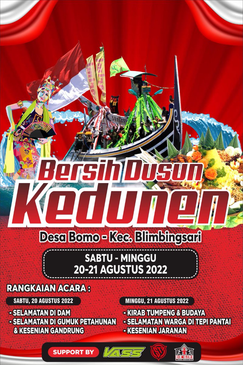 ngobos_'s tweet image. Bersih Dusun Kedunen Desa Bomo Kecamatan Blimbingsari. Monggo dulur - dulur.. Merapat.. #bersihdeso #banyuwangi #banyuwangihits #banyuwangifestival #banyuwangireborn