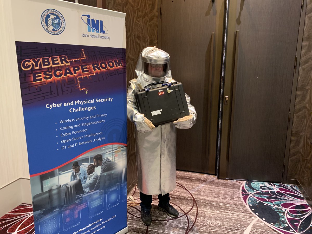 cutaway's tweet photo. The EMP is being delivered to the ⁦@defcon⁩ ⁦@ICS_Village⁩ Escape Room. Come save ⁦@CISAgov⁩ and ⁦@INL⁩ from destruction https://t.co/9IFGaRblua