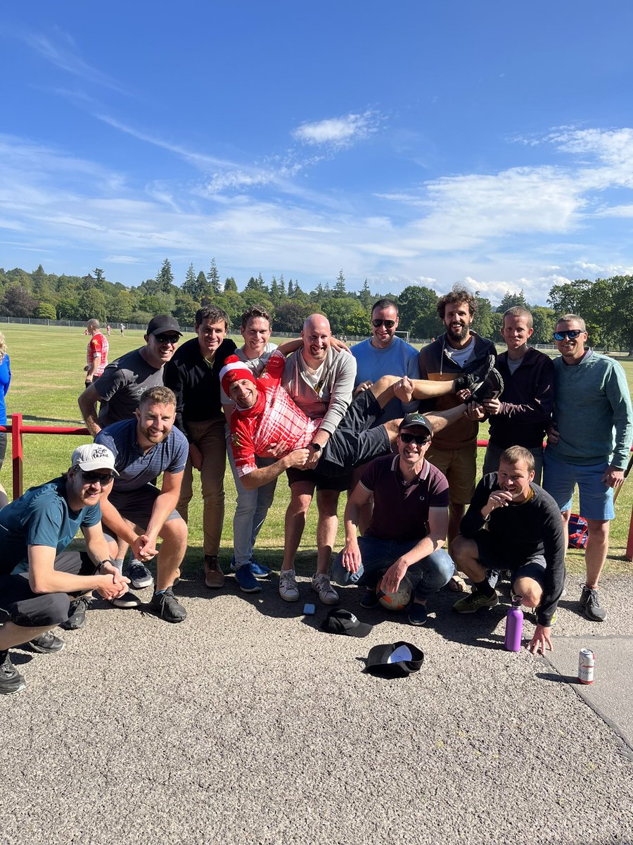 InvernessShinty's tweet photo. When you take in an Inverness Shinty Game on your stag weekend - have a great time Ed from Wales and pals - thanks for supporting us! https://t.co/zO3YrKysUz