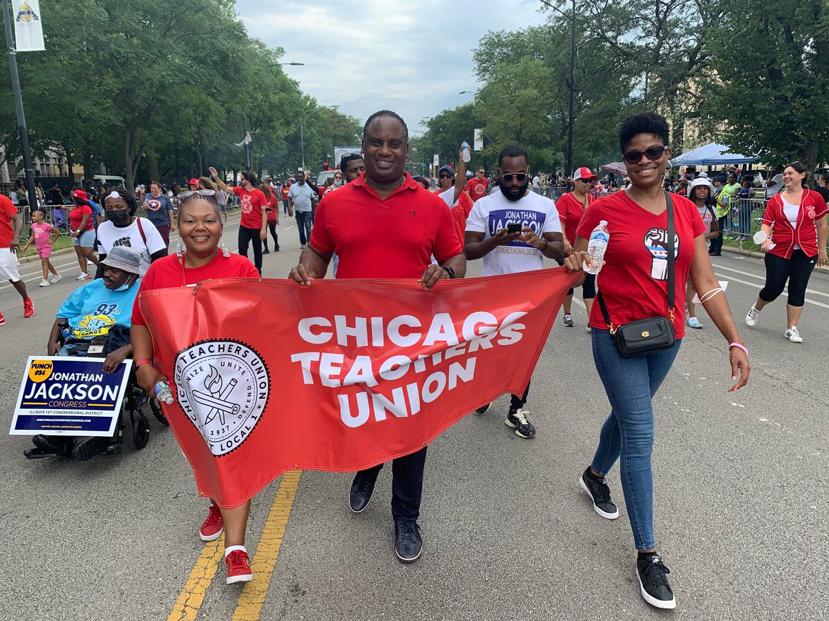 acscougars's tweet photo. Mrs. Boateng &amp; Ms. Johnson-Carnegie School Finest marching in todays Bud Biliken Day Parade!  #carnegiestrong https://t.co/URu1BO5EtB